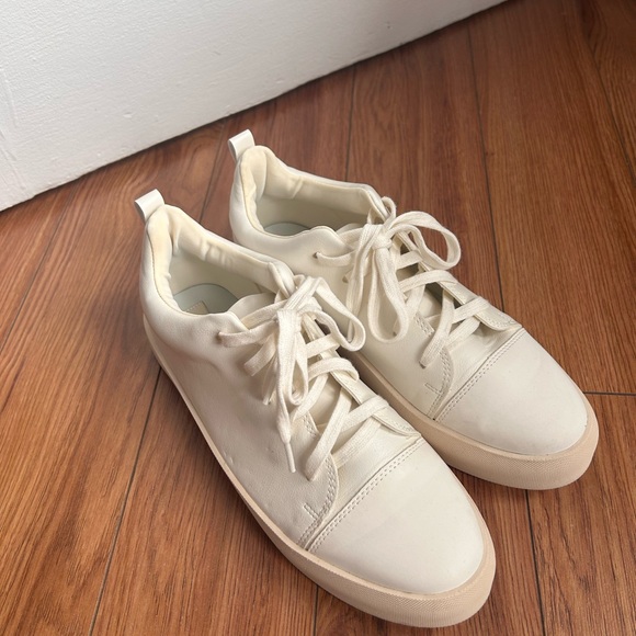 Matt & Nat Shoes - Matt & Nat Cream Low-Top Lace-Up Sneakers